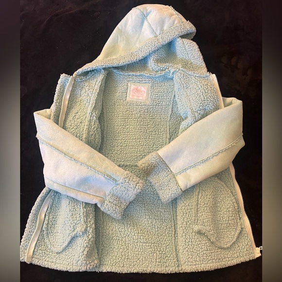 Justice Girls Faux Suede with Faux fur sherpa lined Jacket - Picture 4 of 17